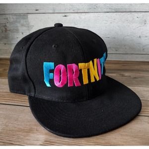 Leader Loga Fortnite Multi-Color Flat Brim SnapBack Hat! Very Rare!